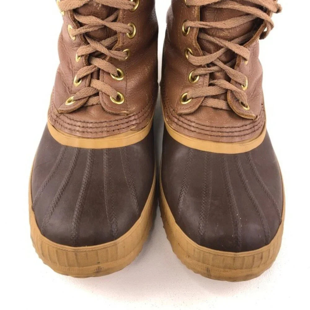 Sorel Premium Leather Waterproof Snow Boots 8